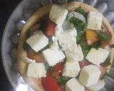 पनीर ओव्हरलोडेड चीझ पिझ्झा (paneer cheese pizza recipe in marathi) रेसिपी स्टेप 5 फोटो 