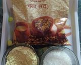 A picture of step 1 of Sattu Drink.