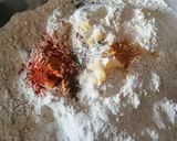 A picture of step 1 of Spicy missa (gram flour) paratha.