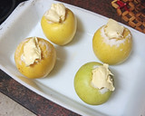 Foto del paso 1 de la receta: Tarta de manzana asada y flan con helado