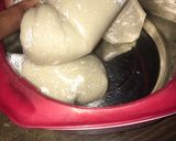 A picture of step 4 of Semovita tuwo🍚.