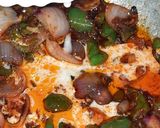 A picture of step 4 of Veg Manchurian gravy.