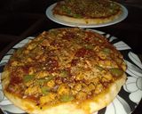 A picture of step 6 of Pizza without yeast without cheese without oven.