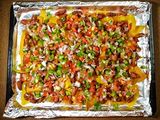 Nachos Supreme with Kidney Beans and Veggies