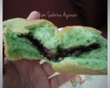 Foto langkah ke 2 dari resep Roti Sobek Pandan isi Coklat.