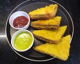 ક્રિસ્પી બ્રેડ પકોડા (Crispy Bread Pakoda Recipe In Gujarati) રેસીપી સ્ટેપ3ફોટો