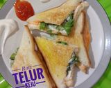 Foto langkah ke 4 dari resep Roti Telur Keju.