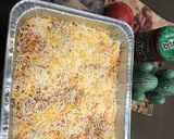 A picture of step 6 of Chicken or Turkey Enchilada Casserole.