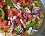 A picture of step 6 of Methi Thepla Pizza.