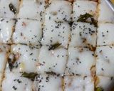 A picture of step 6 of Sandwich Dhokla.