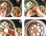 A picture of step 11 of Modak/ Kozhukattai with Coconut and Jaggery.