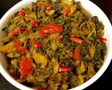 आलू मेथी की मसालेदार सब्जी(Aloo methi ki masaledar sabzi recipe in Hindi) रेसिपी चरण 7 फोटो