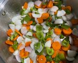 A picture of step 3 of Chicken Manchurian ❦.