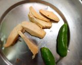 A picture of step 1 of Matar kachori.