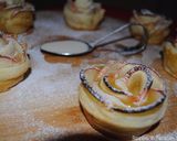 A picture of step 18 of Apple rose shaped cakes.