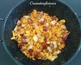 A picture of step 9 of Migas Manchegas.