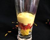 A picture of step 2 of Sandesh, Fruits & Shrikhand Parfait (Layered Dessert).