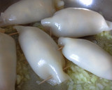 Foto del paso 5 de la receta: Calamares rellenos de gambas y jamón serrano