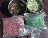 A picture of step 1 of Shahi Mukhwas.