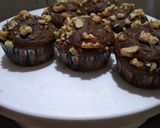 A picture of step 4 of Chocolate walnuts muffins.
