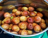 Hình bước làm 1 của món Vải ngâm đường
