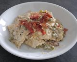 Foto del passaggio 8 della ricetta Ravioli al Radicchio con Crudo Croccante e Piselli 🫛