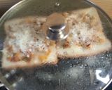 A picture of step 4 of Corn cheese open sandwich.