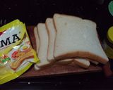 Foto langkah ke 1 dari resep Roti Tawar panggang Teflon.