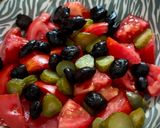 Une image de l'étape 1 de Saucisses, tomates, olives….