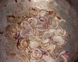 A picture of step 2 of Tarka rice.