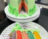 Foto del paso 22 de la receta Tarta arcoíris con buttercream de leche condensada