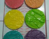 Foto langkah ke 7 dari resep Rainbow Cake Kukus Ny. Liem (Bisa untuk Base Cake).