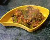 A picture of step 5 of Mirch Ka Thecha (Spicy Green Chili Chutney).