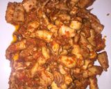 Foto langkah ke 3 dari resep Cumi asin balado.