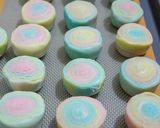 Foto langkah ke 7 dari resep Unicorn rainbow pastry mooncake(spiral mooncake).