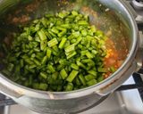 A picture of step 3 of Gawar Chana Dal Dhaba Style Sabzi.