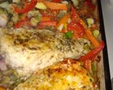 Foto del paso 6 de la receta: Pollo al horno con verduras 🍗🥔🥕🍅