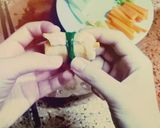 Hình bước làm 9 của món Đậu cuốn sốt tương gừng