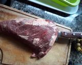 Foto del paso 1 de la receta: Colita de cuadril mechada