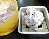 A picture of step 7 of No Bake Blueberry Biscuit Cake.