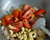 A picture of step 2 of Paneer Lababdar.