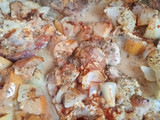 BONDIOLA AL HORNO CON MOSTAZA, MANDARINA, CEBOLLAS Y MANZANAS 🧅🍊🍎🥰😍🍎🧅🍊😍🥰💪💪💪