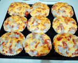 Foto langkah ke 8 dari resep Roti cup tabur smoked beef(bread maker).