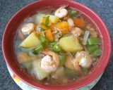 Foto langkah ke 4 dari resep Sop udang sayuran mudah.