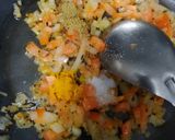 A picture of step 2 of Spicy wheat sewai.