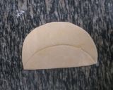 A picture of step 3 of Atta Square Chapo# ThemeChallenge #Coconut Chapati Contest.