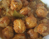 Foto del paso 5 de la receta: Albóndigas de pechugas de pollo en salsa de curry