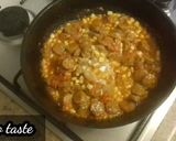 A picture of step 6 of Sausage corn macaroni pasta.