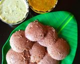 A picture of step 4 of Ragi idli.