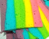 Foto langkah ke 9 dari resep Rainbow cake.